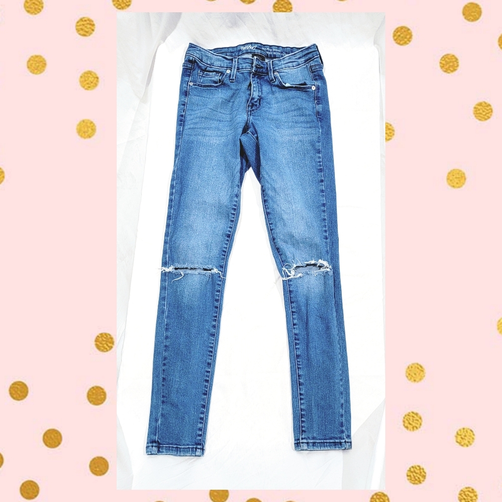 Mossimo Supply Co. Dark Blue Denim Pants, Size 4R